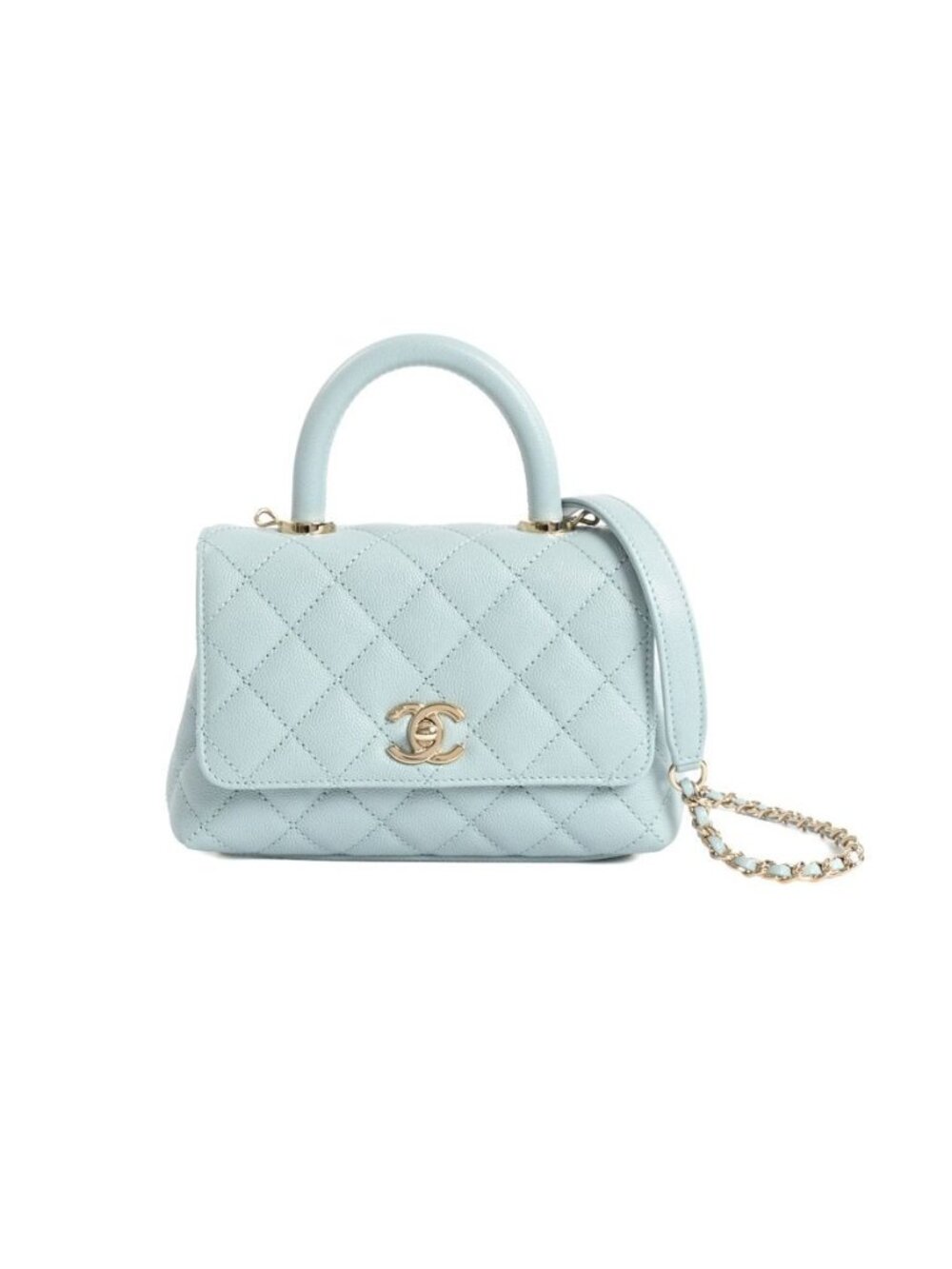Chanel Handbag Top Handle Mini Flap Bag